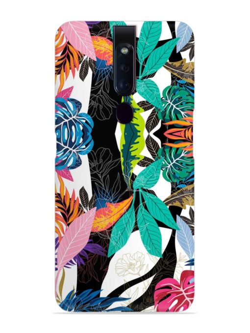 Floral Pattern Bright Snap Case for Oppo F11 Pro Zapvi