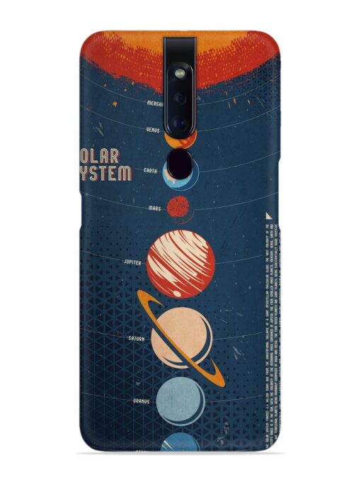 Solar System Vector Snap Case for Oppo F11 Pro Zapvi