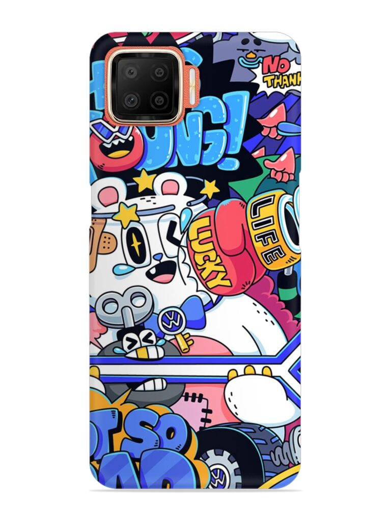 Universal Doodle Snap Case for Oppo F17 Zapvi