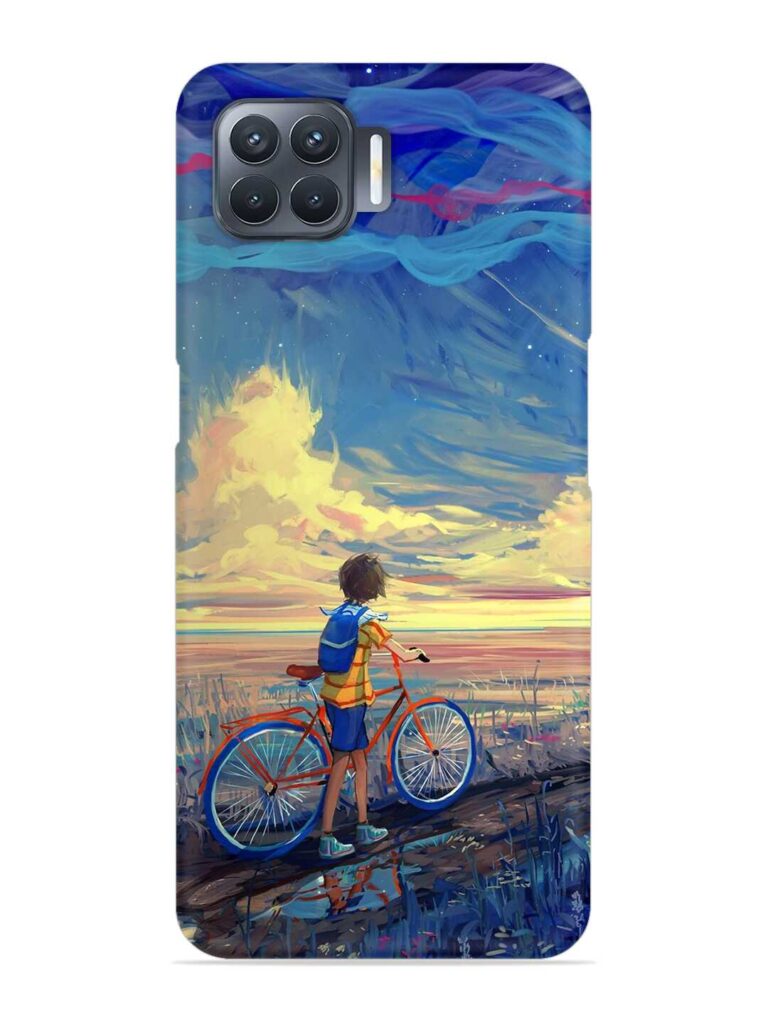 Bicycle Art Snap Case for Oppo F17 Pro Zapvi