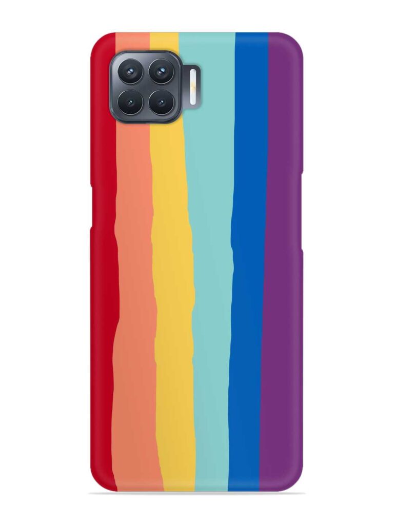 Rainbow Genuine Liquid Snap Case for Oppo F17 Pro Zapvi
