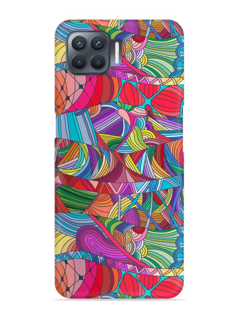 Seamless Patterns Hand Drawn Snap Case for Oppo F17 Pro Zapvi