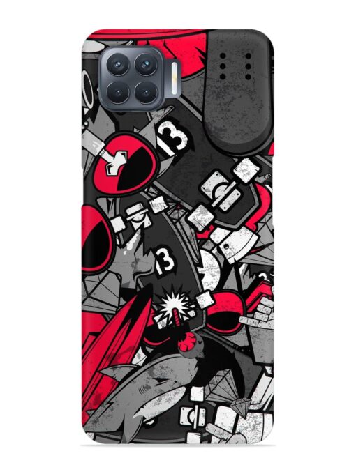 Doodle Textures Snap Case for Oppo F17 Pro Zapvi
