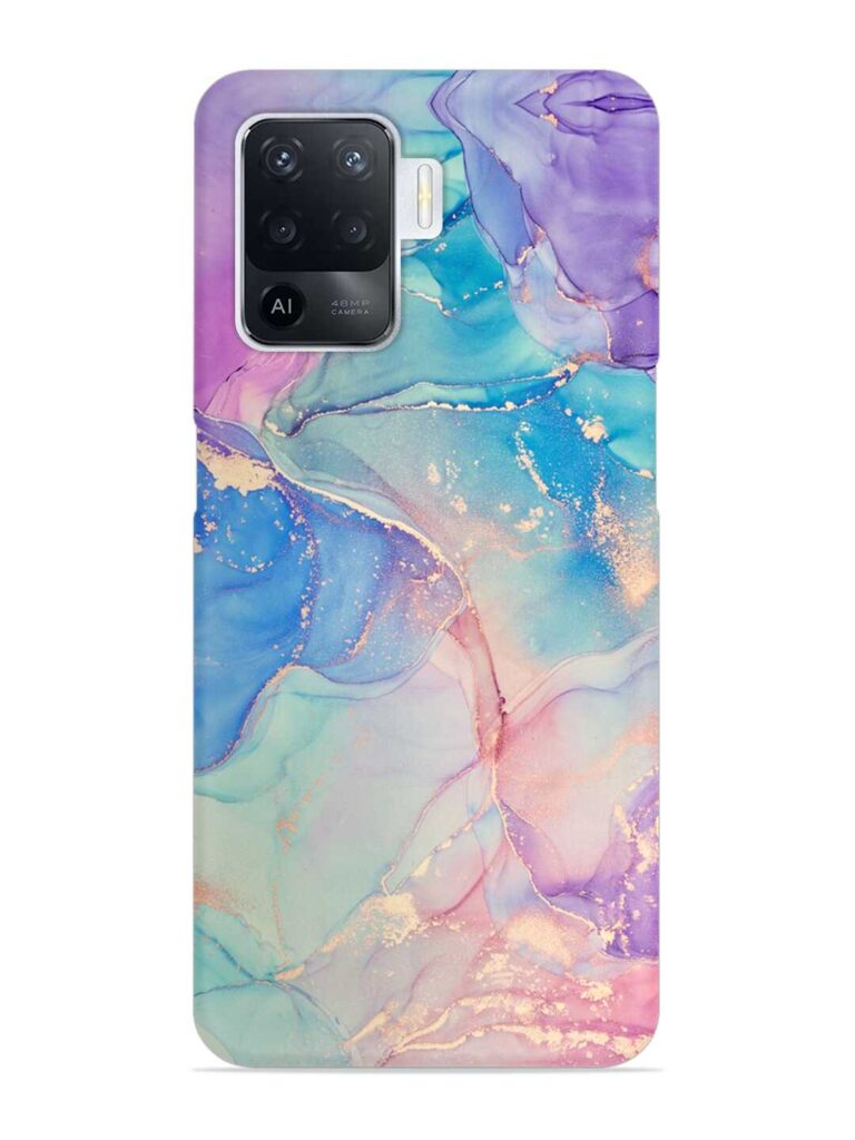 Alcohol Ink Colors Snap Case for Oppo F19 Pro Zapvi