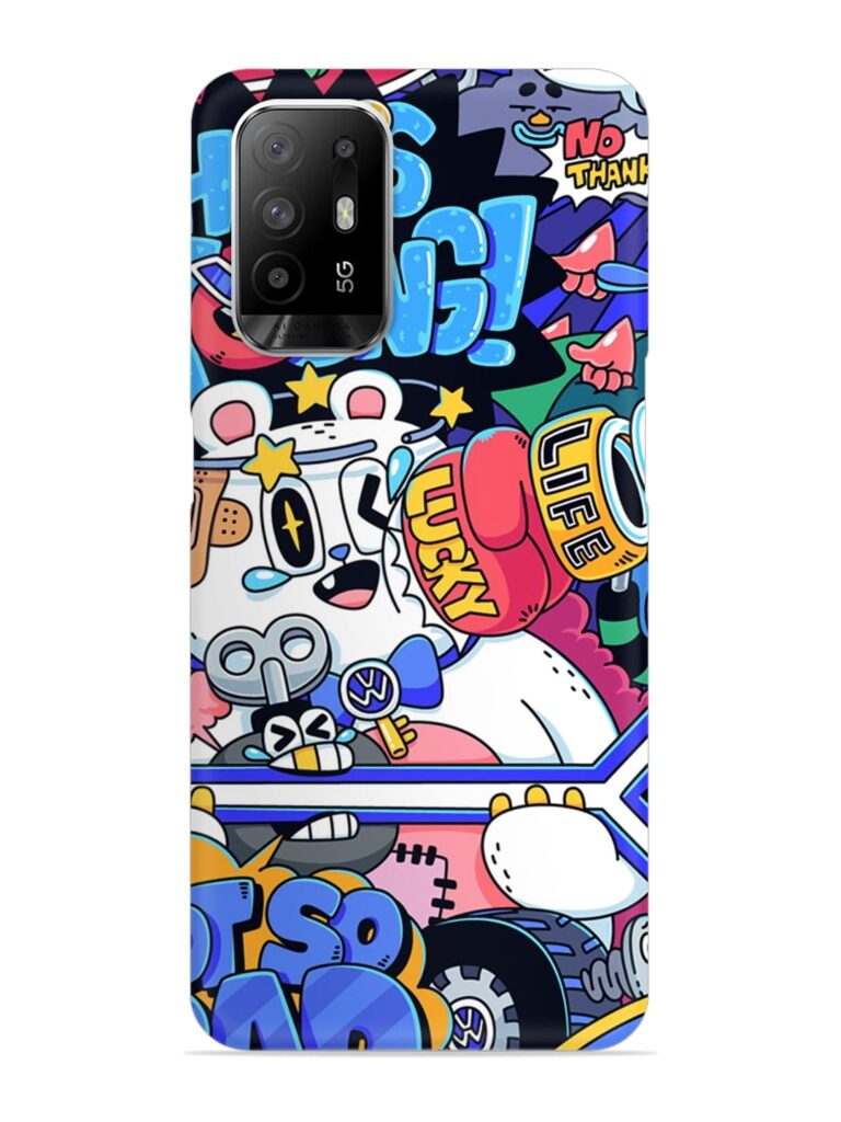Universal Doodle Snap Case for Oppo F19 Pro Plus Zapvi