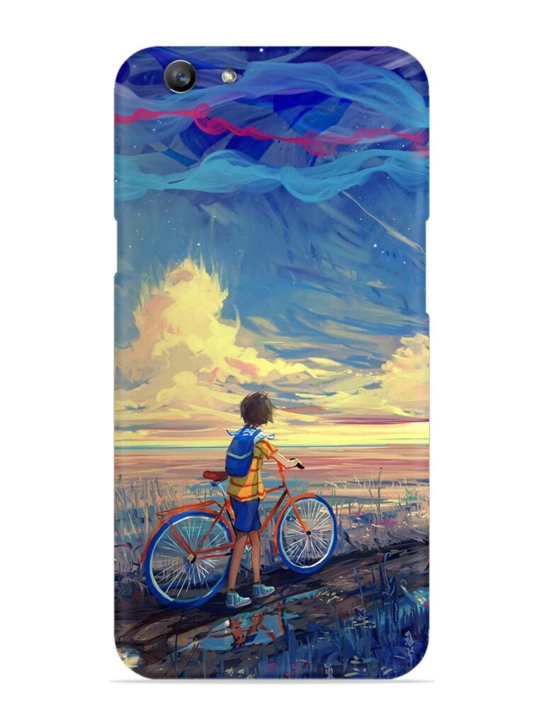 Bicycle Art Snap Case for Oppo F1s Zapvi