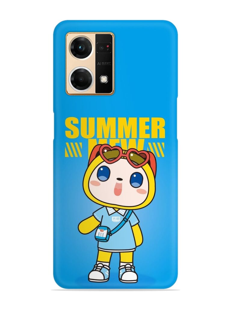 Summer Mew Cartoon Snap Case for Oppo F21 Pro (4G) Zapvi