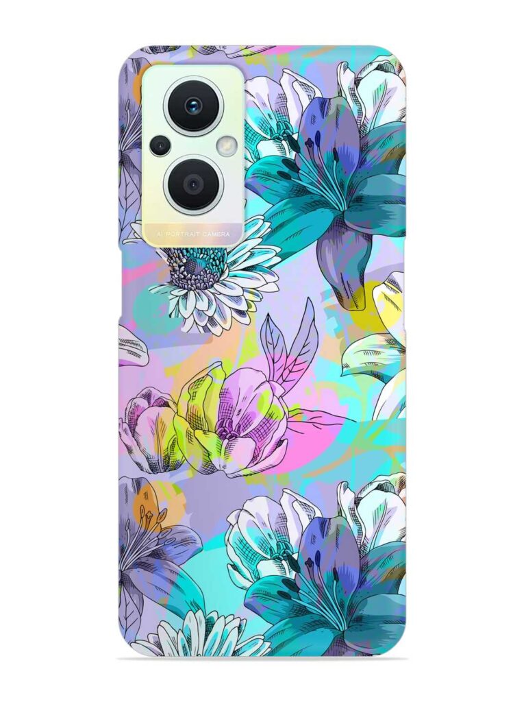 Vector Seamless Abstract Snap Case for Oppo F21 Pro (5G) Zapvi
