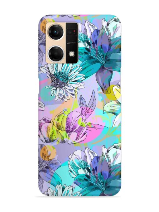 Vector Seamless Abstract Snap Case for Oppo F21s Pro (4G) Zapvi