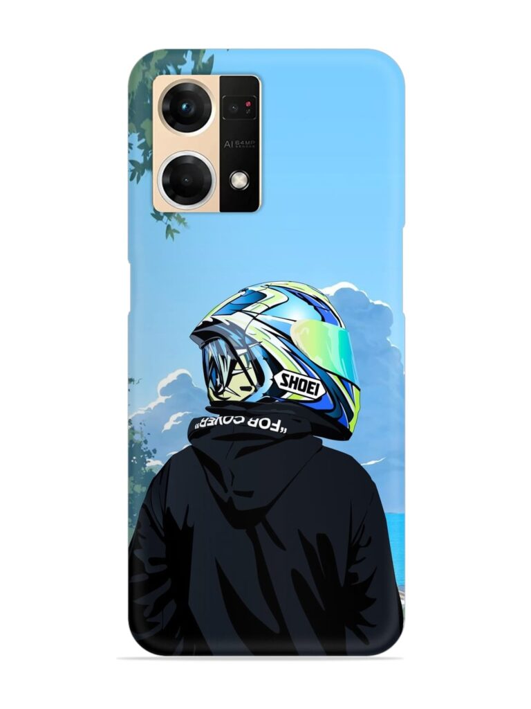 Rider With Helmet Snap Case for Oppo F21s Pro (4G) Zapvi