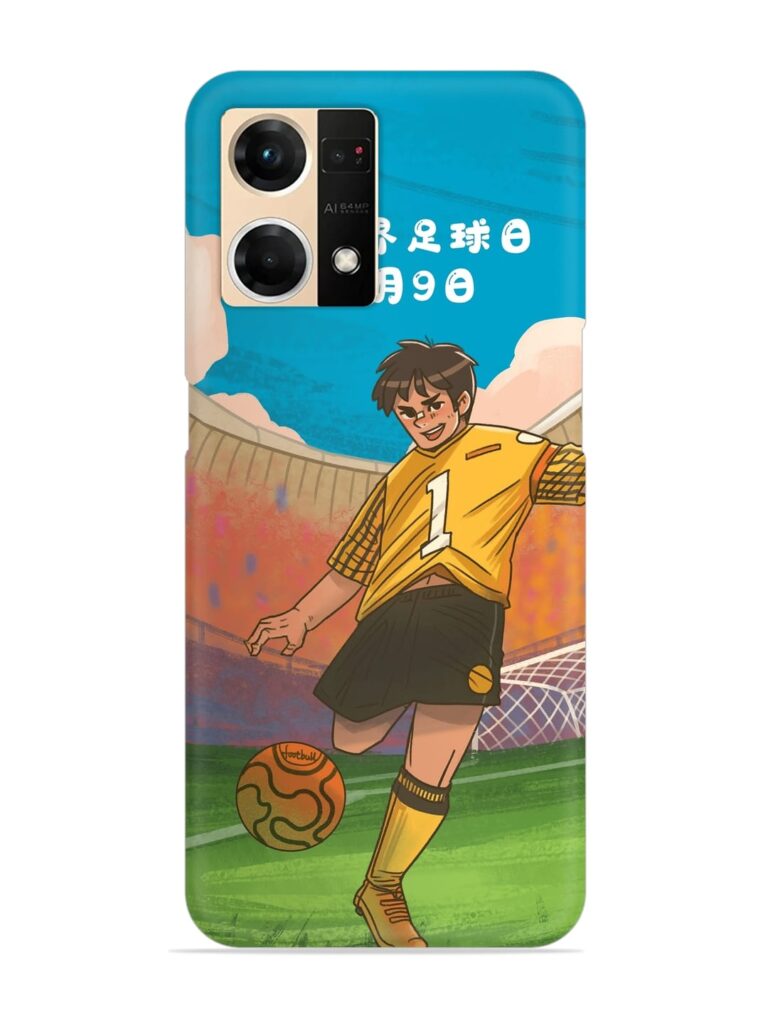 Soccer Kick Snap Case for Oppo F21s Pro (4G) Zapvi