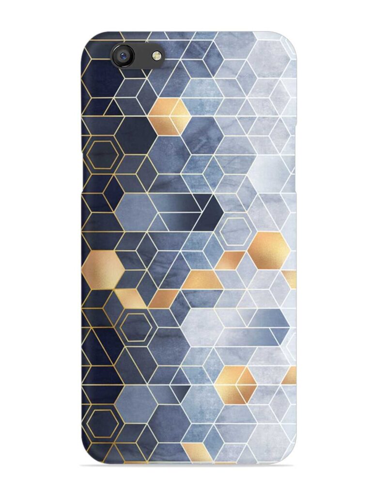 Geometric Abstraction Hexagons Snap Case for Oppo F3 Zapvi
