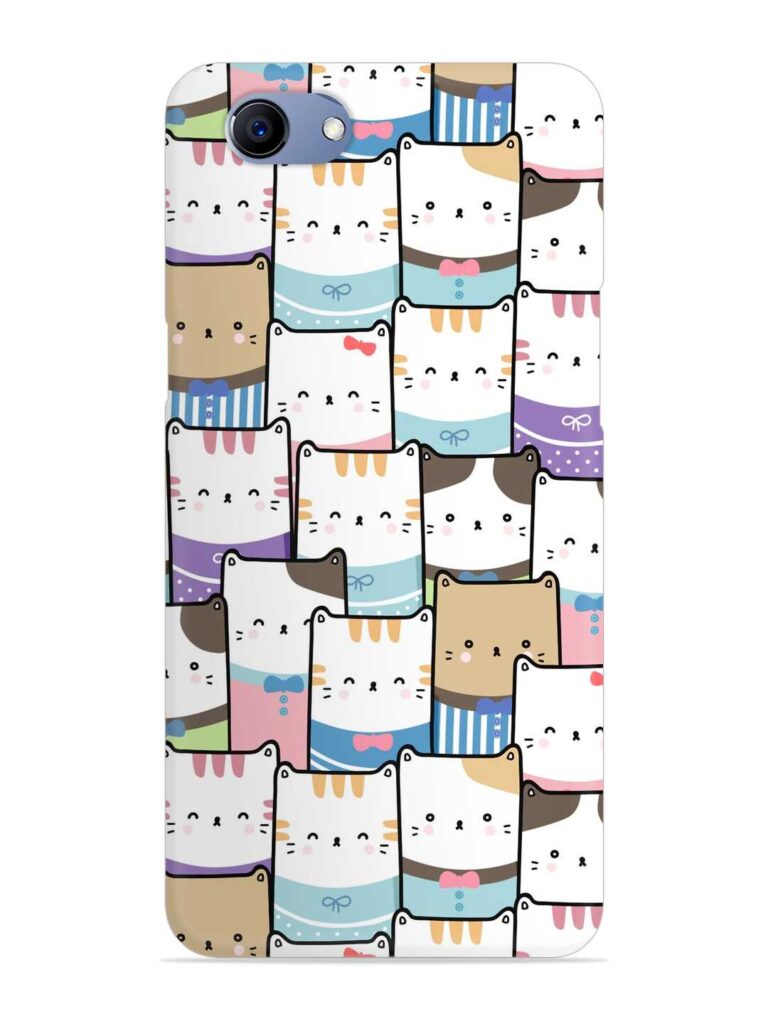 Cute Adorable Cat Snap Case for Oppo F7 Youth Zapvi