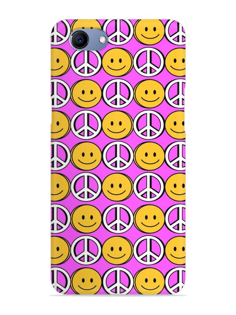 Smiley Face Peace Snap Case for Oppo F7 Youth Zapvi