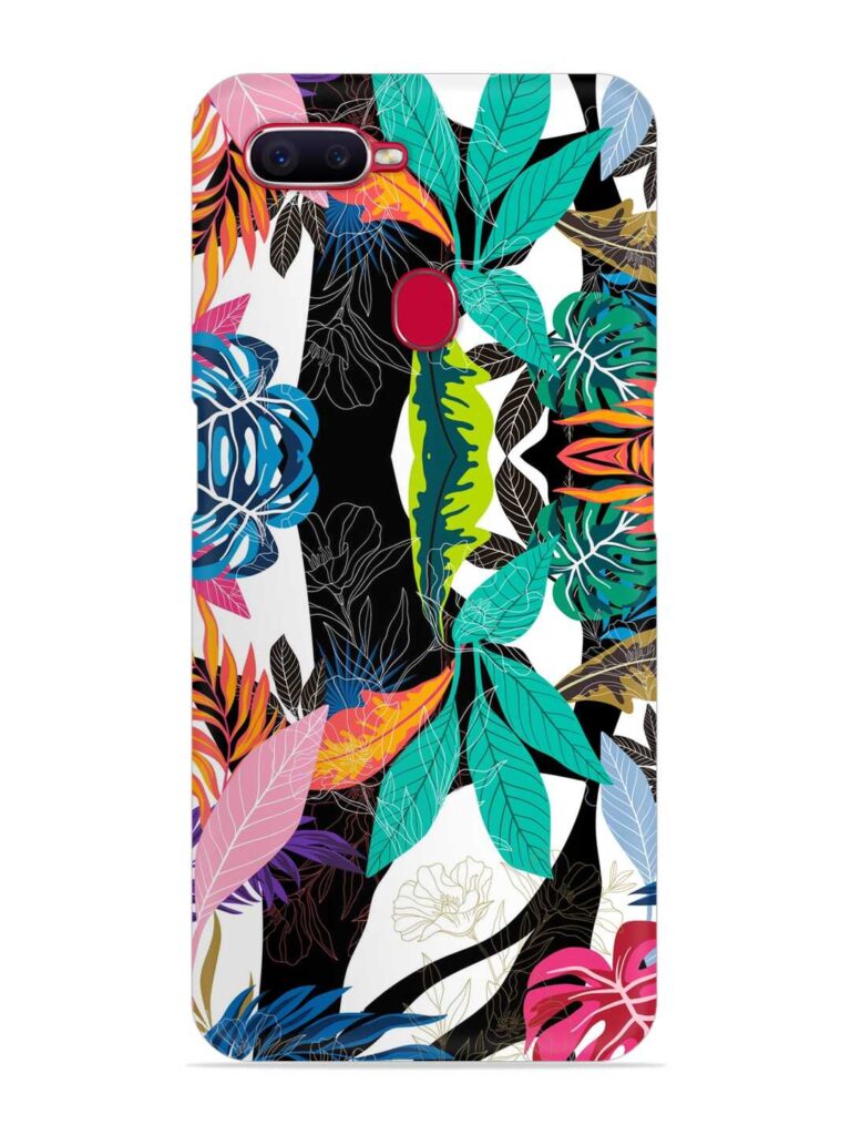 Floral Pattern Bright Snap Case for Oppo F9 Pro Zapvi