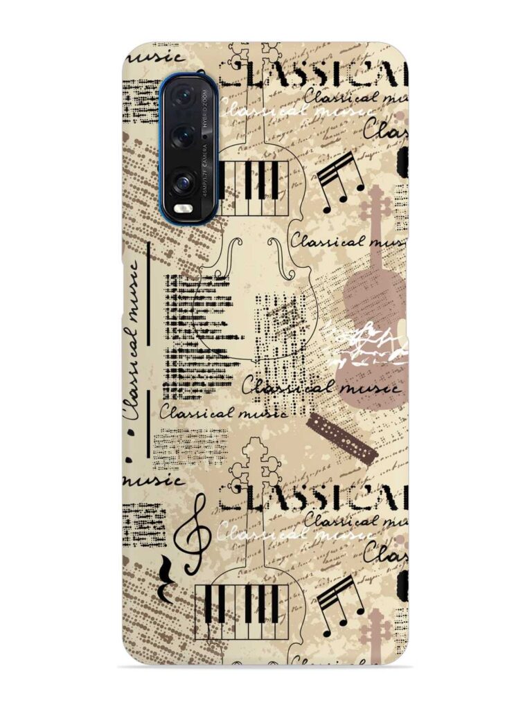 Classical Music Lpattern Snap Case for Oppo Find X2 Zapvi