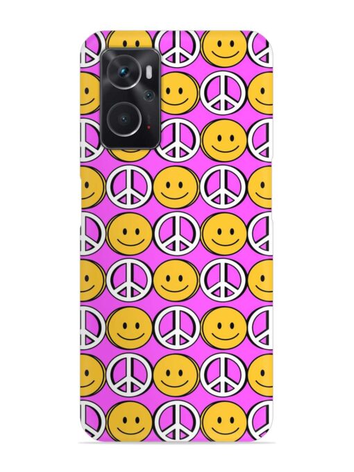 Smiley Face Peace Snap Case for Oppo K10 (4G) Zapvi