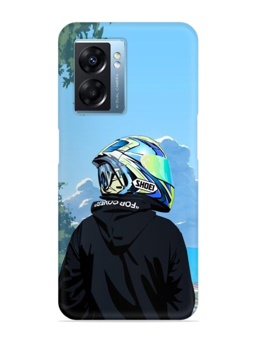 Rider With Helmet Snap Case for Oppo K10 (5G) Zapvi