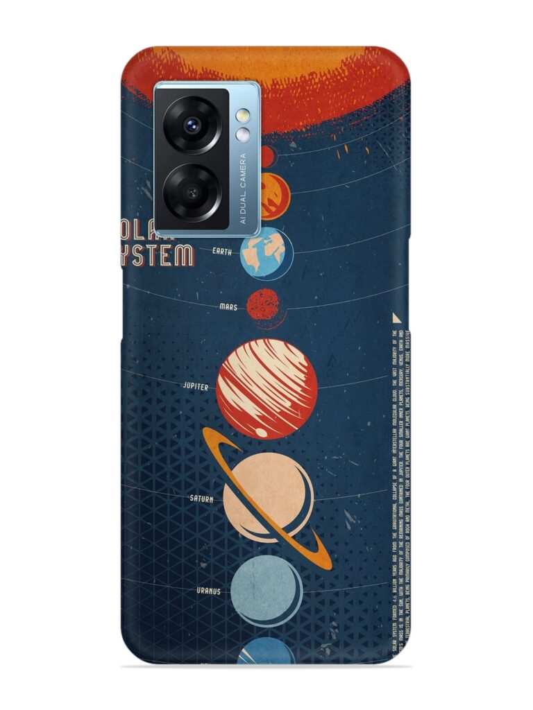 Solar System Vector Snap Case for Oppo K10 (5G) Zapvi