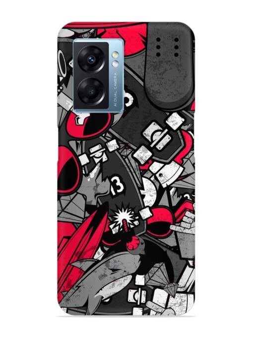 Doodle Textures Snap Case for Oppo K10 (5G) Zapvi