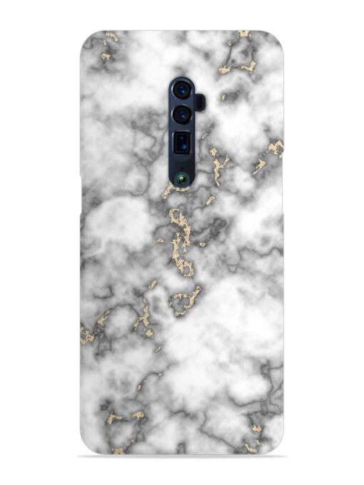 Gray And Gold Marble Snap Case for Oppo Reno 10X Zoom Zapvi