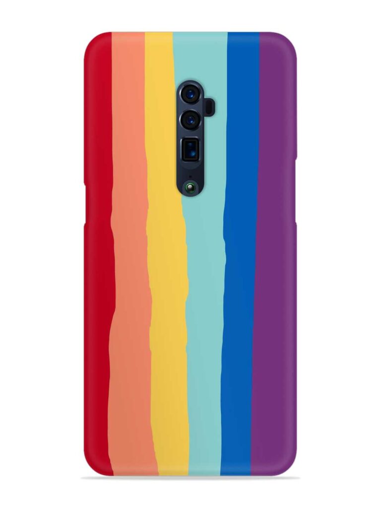 Rainbow Genuine Liquid Snap Case for Oppo Reno 10X Zoom Zapvi