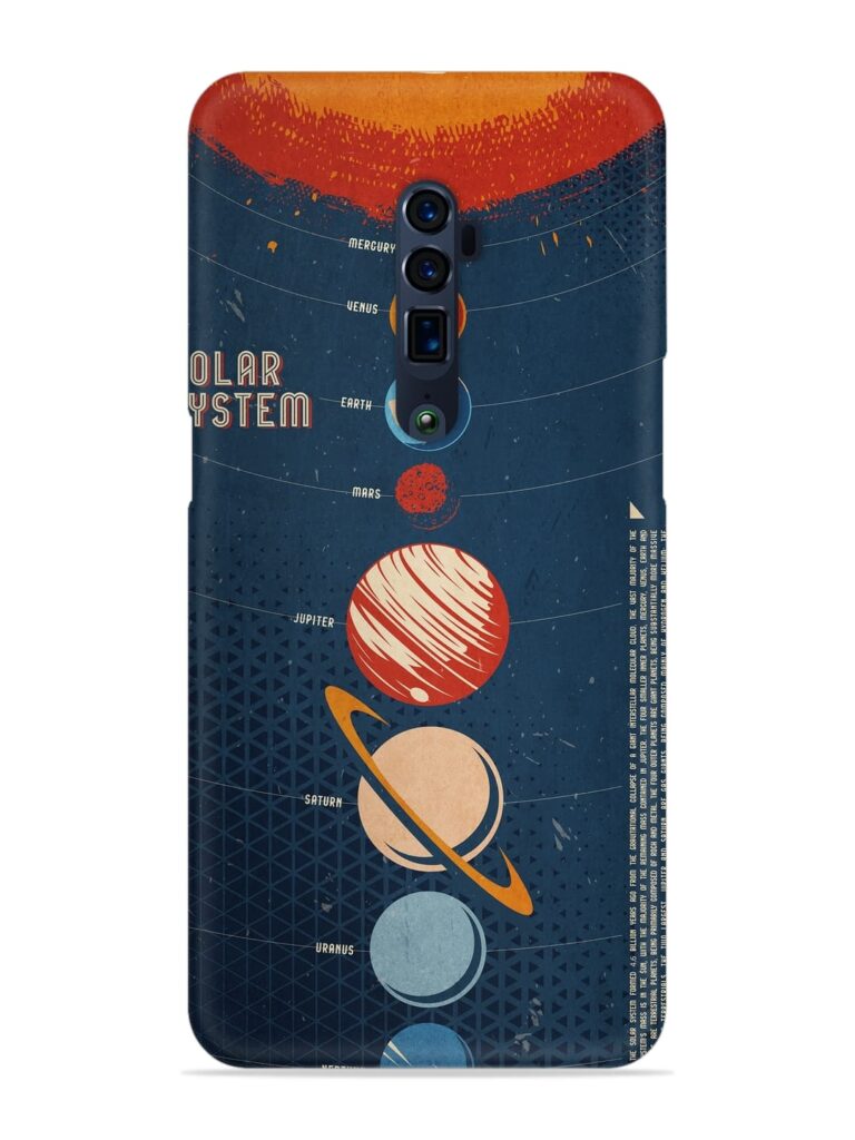 Solar System Vector Snap Case for Oppo Reno 10X Zoom Zapvi