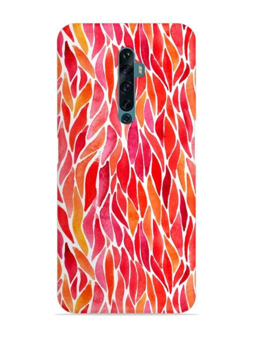 Watercolor Abstract Colorful Snap Case for Oppo Reno 2F Zapvi