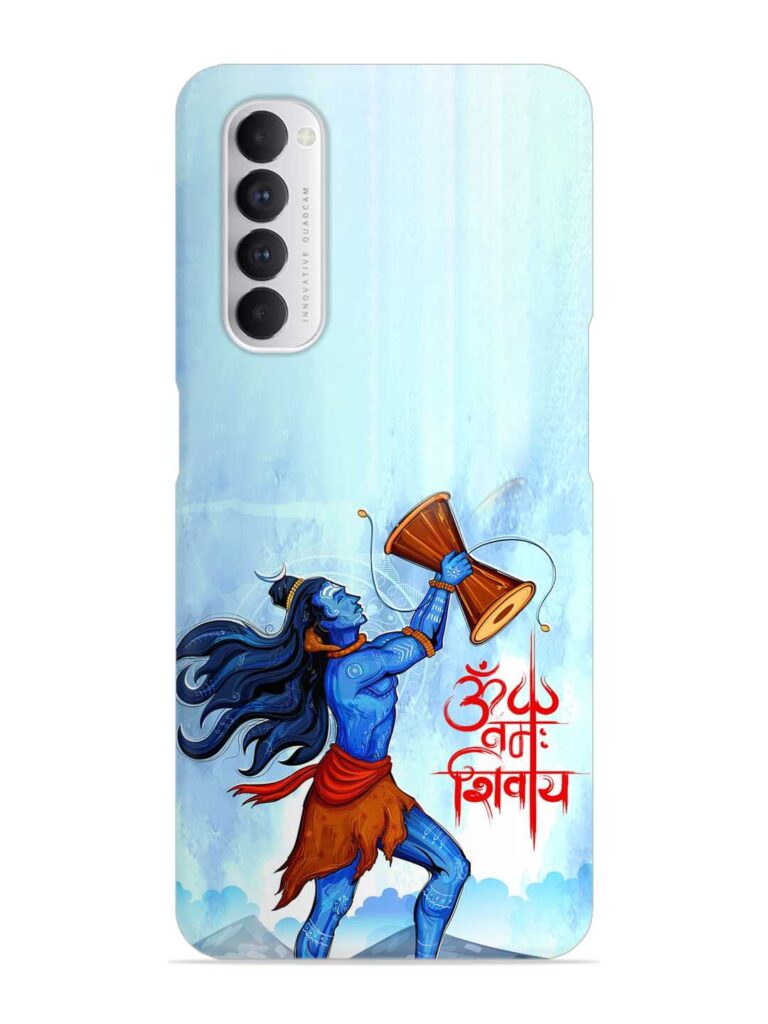 Illustration Lord Shiva Snap Case for Oppo Reno 4 Pro Zapvi