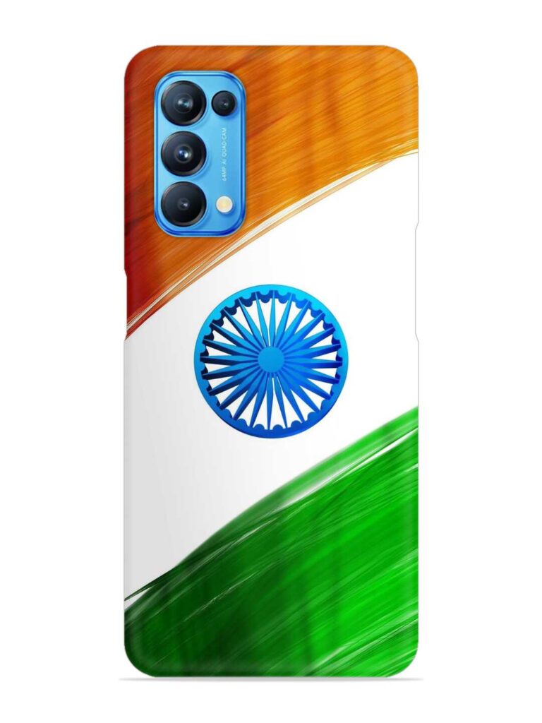 India Flag Snap Case for Oppo Reno 5 Zapvi