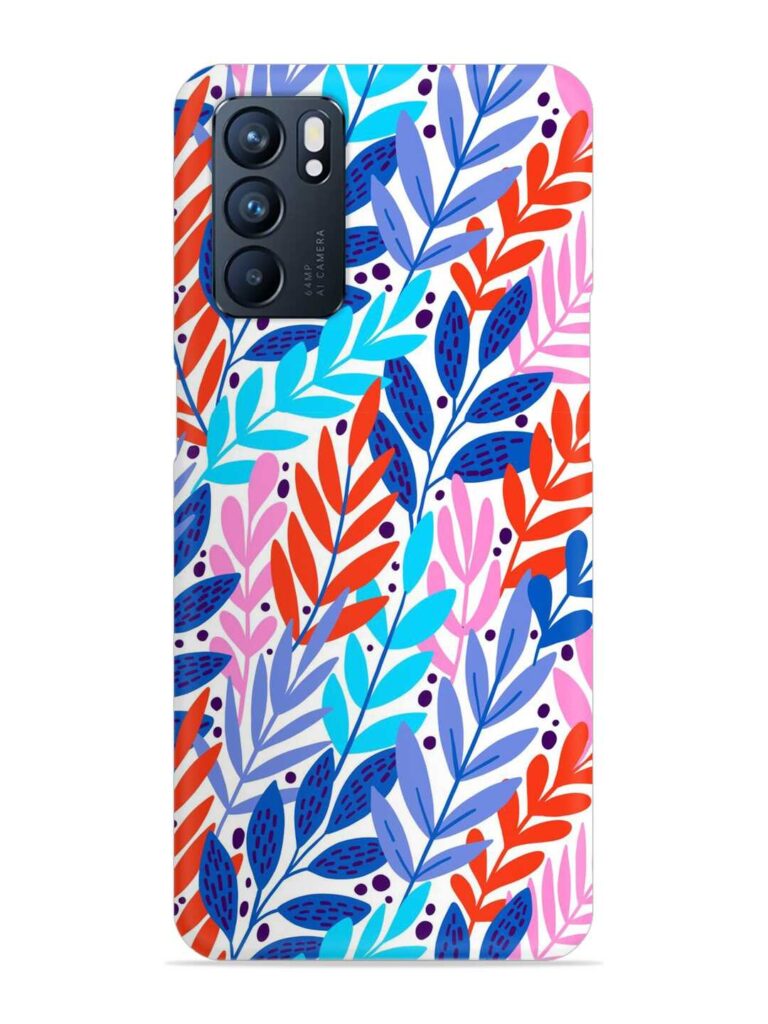 Bright Floral Tropical Snap Case for Oppo Reno 6 (5G) Zapvi