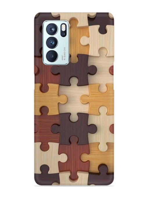 Puzzle Pieces Snap Case for Oppo Reno 6 Pro (5G) Zapvi