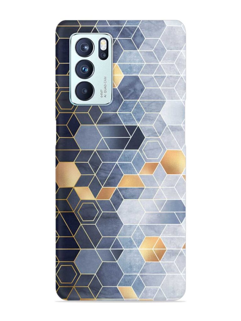Geometric Abstraction Hexagons Snap Case for Oppo Reno 6 Pro (5G) Zapvi