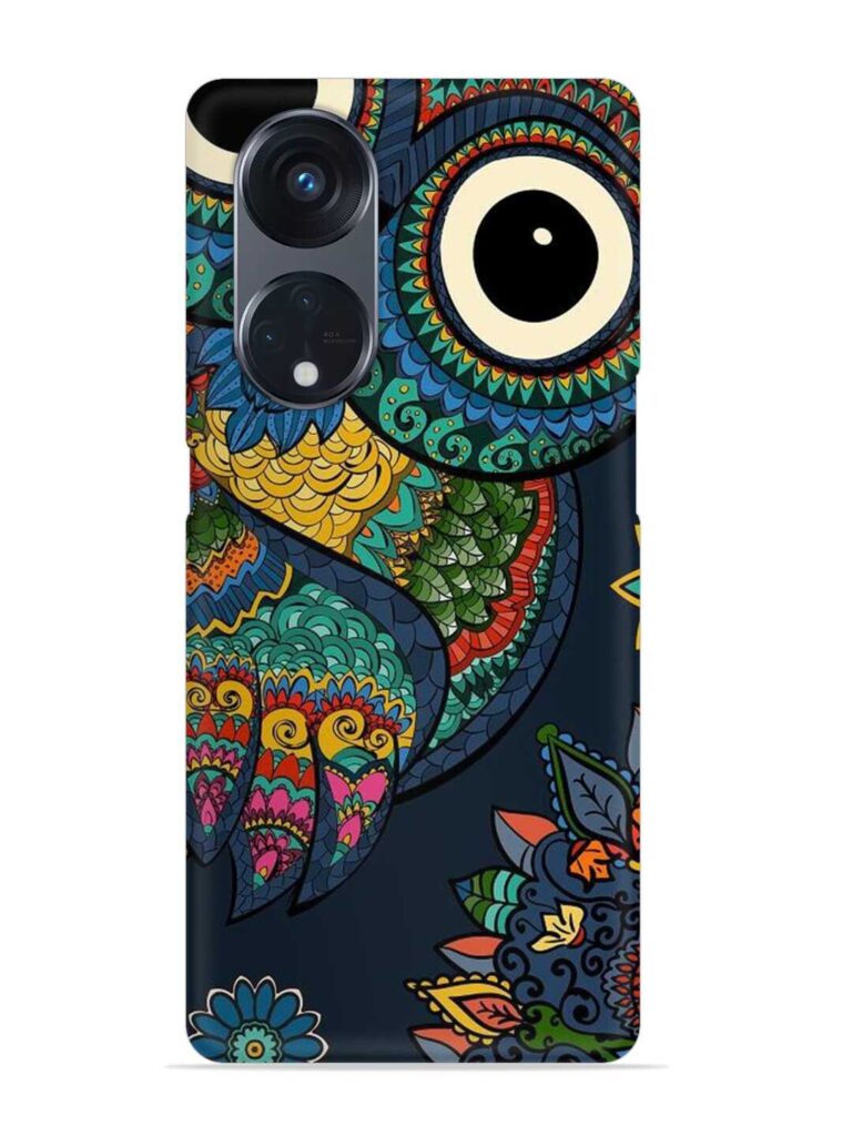 Owl Vector Art Snap Case for Oppo Reno 8T (5G) Zapvi