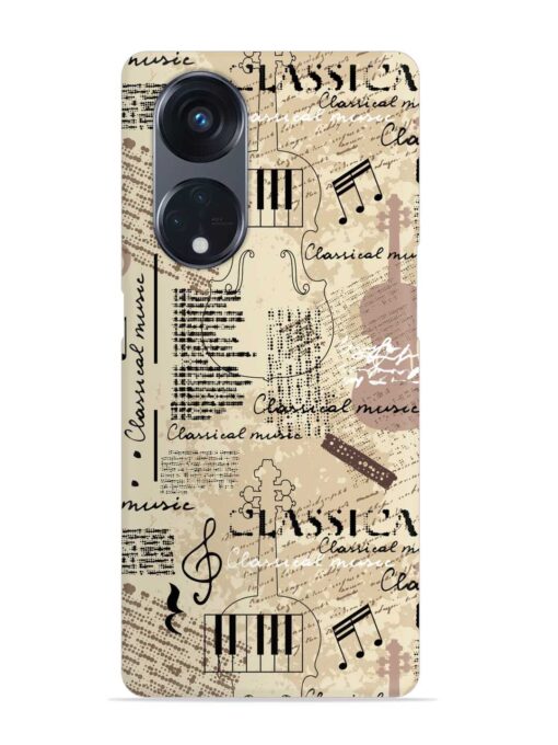 Classical Music Lpattern Snap Case for Oppo Reno 8T (5G) Zapvi