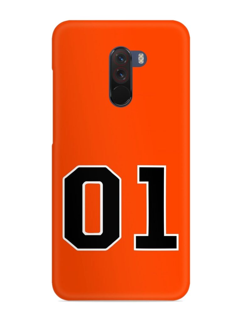 01 Number Snap Case for Poco F1 Zapvi