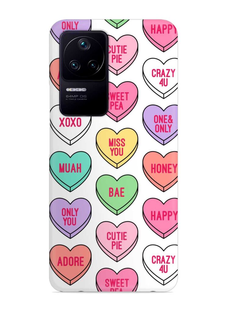 Colorful Heart Candy Snap Case for Poco F4 (5G) Zapvi