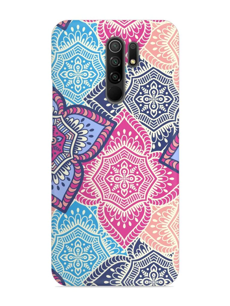 Ethnic Floral Seamless Snap Case for Poco M2 Zapvi