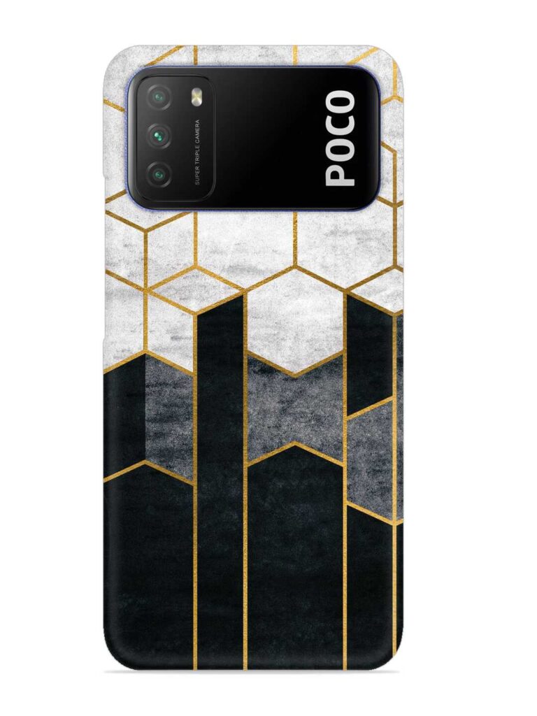 Cube Marble Art Snap Case for Poco M3 Zapvi