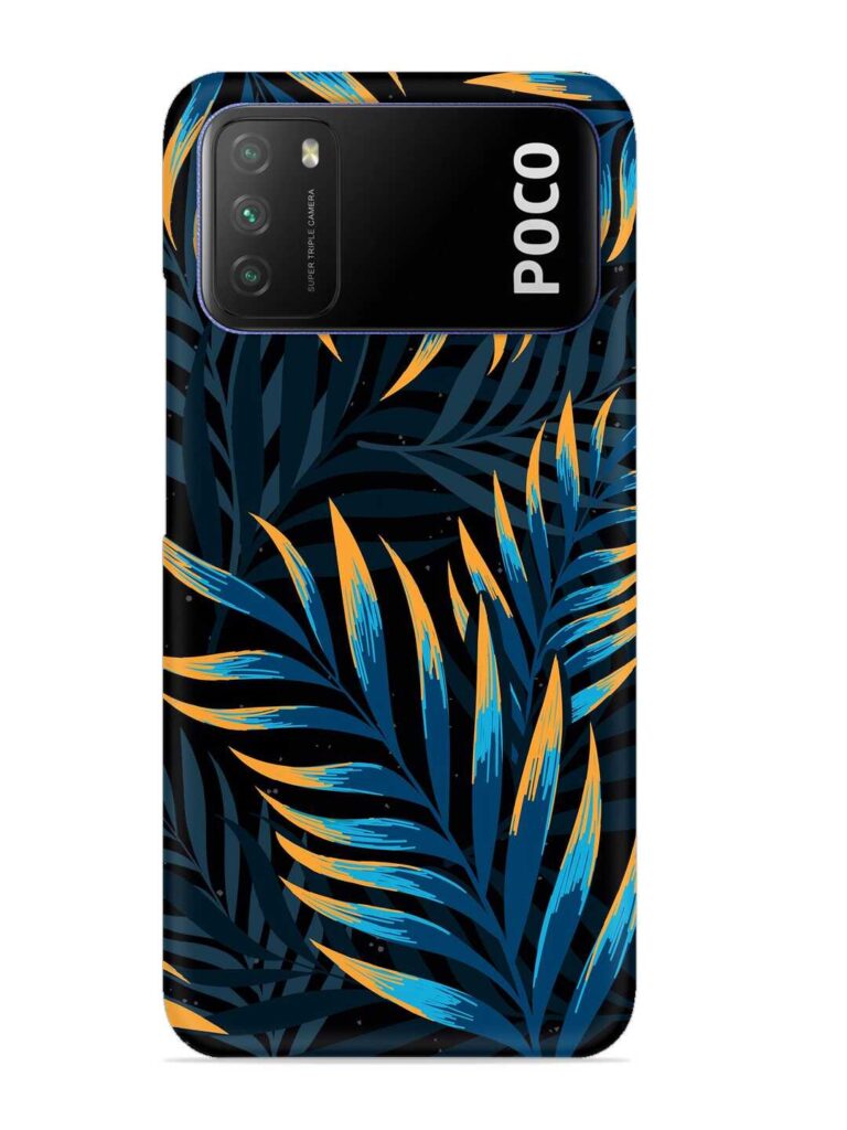 Abstract Leaf Art Snap Case for Poco M3 Zapvi