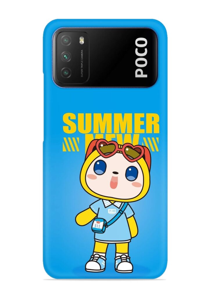 Summer Mew Cartoon Snap Case for Poco M3 Zapvi