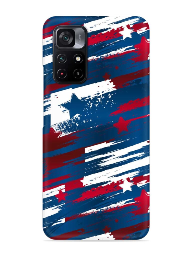 Abstract Seamless Usa Snap Case for Poco M4 Pro (5G) Zapvi