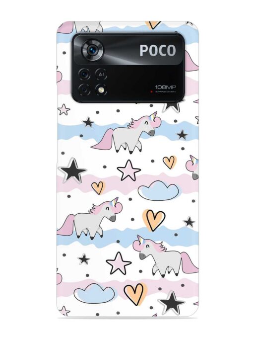 Unicorn Cloud Snap Case for Poco X4 Pro (5G) Zapvi