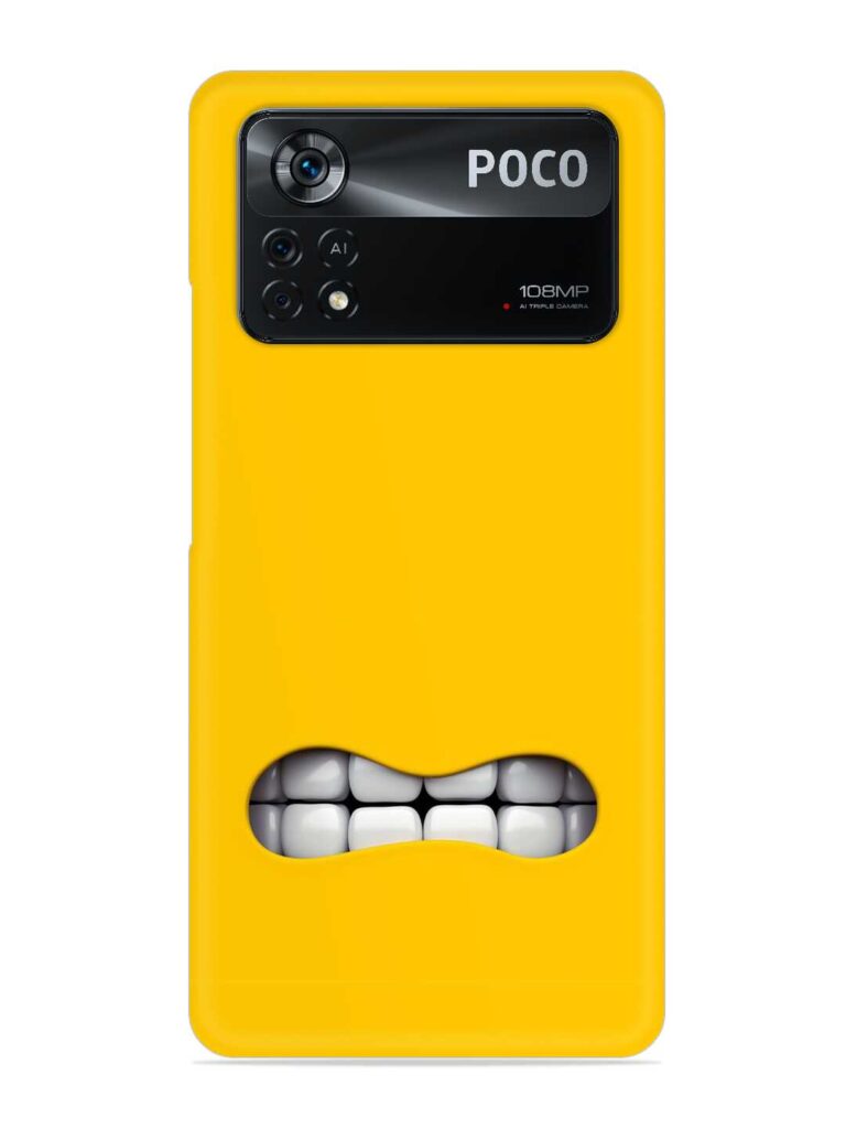 Mouth Character On Snap Case for Poco X4 Pro (5G) Zapvi