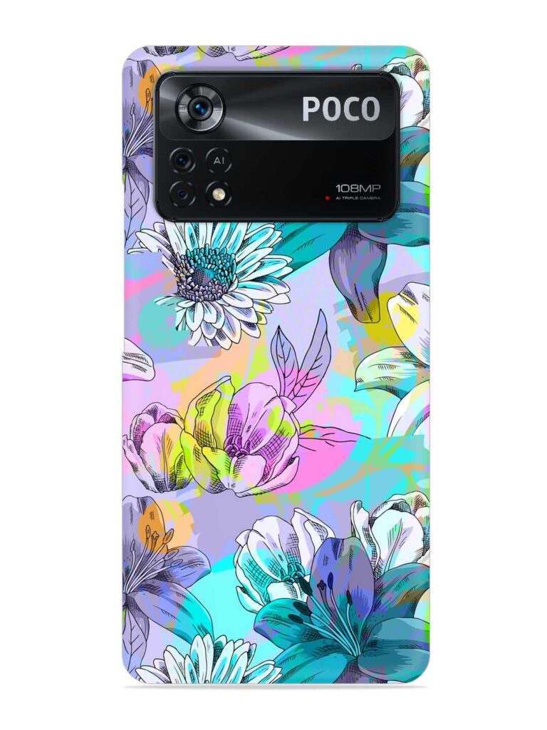 Vector Seamless Abstract Snap Case for Poco X4 Pro (5G) Zapvi