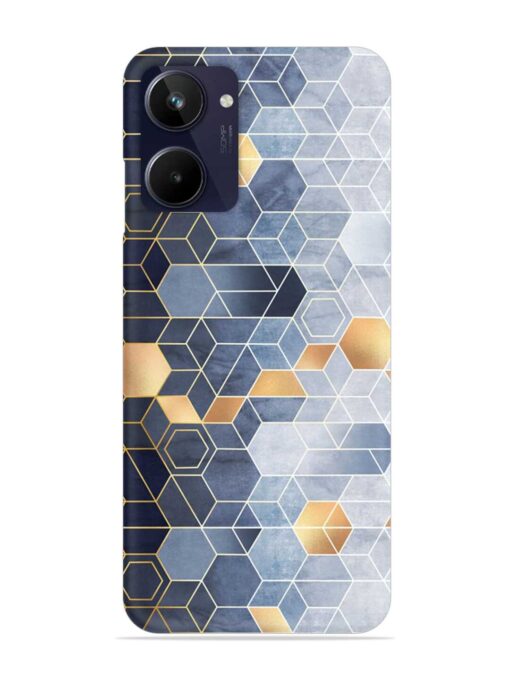 Geometric Abstraction Hexagons Snap Case for RealMe 10 Zapvi