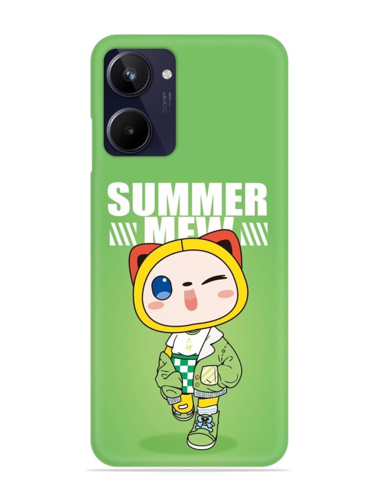 Summer Mew Snap Case for RealMe 10 Zapvi