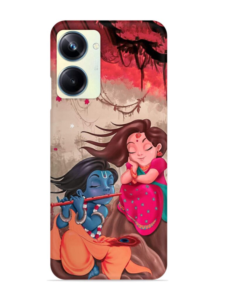 Radhe Krishna Water Art Snap Case for Realme 10 Pro (5G) Zapvi