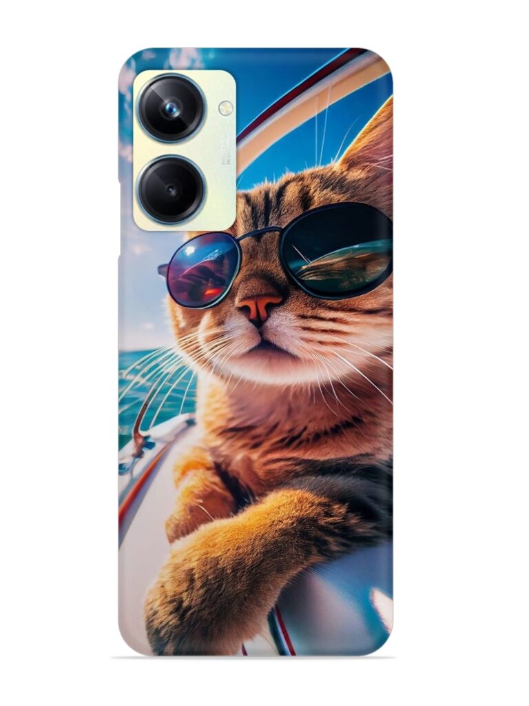 Cat In Style Snap Case for Realme 10 Pro (5G) Zapvi