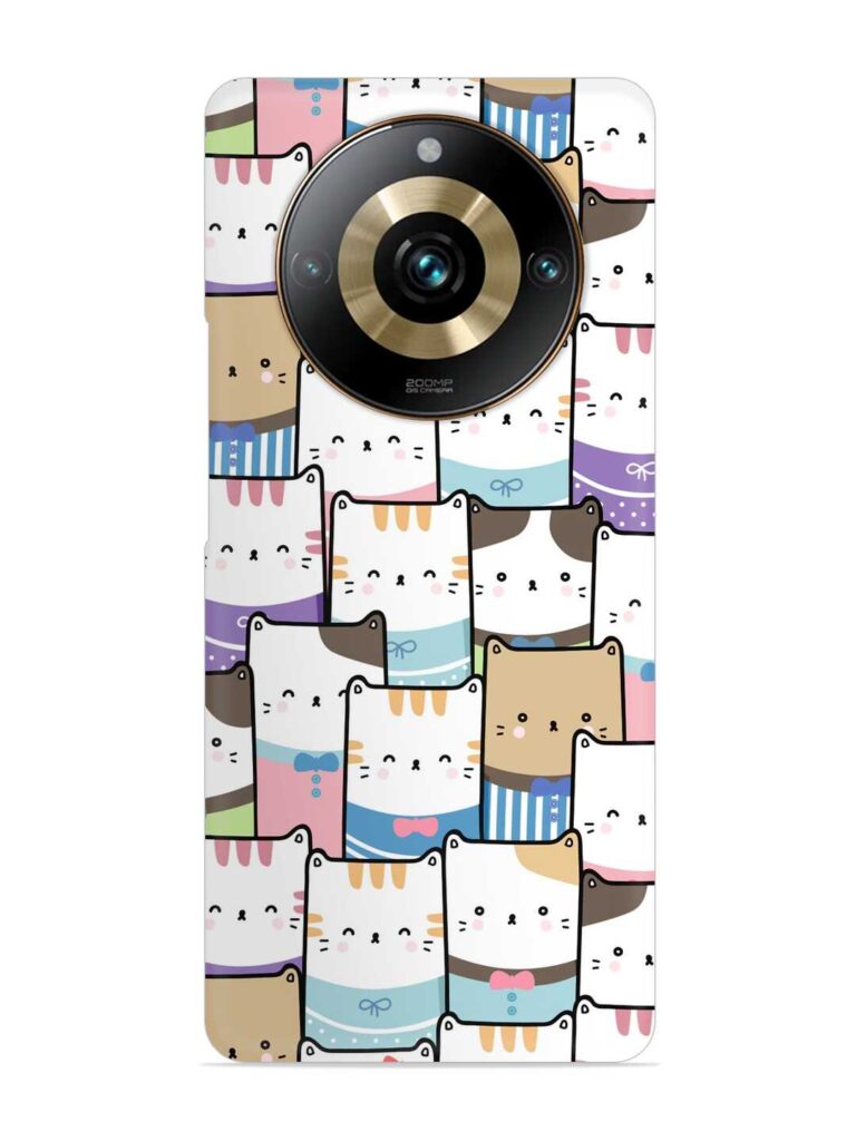 Cute Adorable Cat Snap Case for Realme 11 Pro Plus (5G) Zapvi